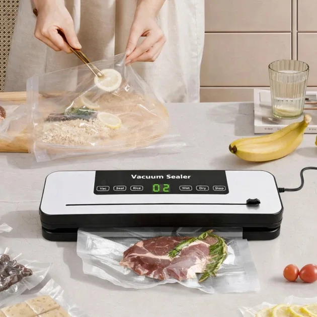 Вакууматор із пакетами Vacuum Sealer 384VC 120 Вт білий